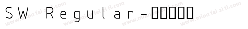 SW Regular字体转换